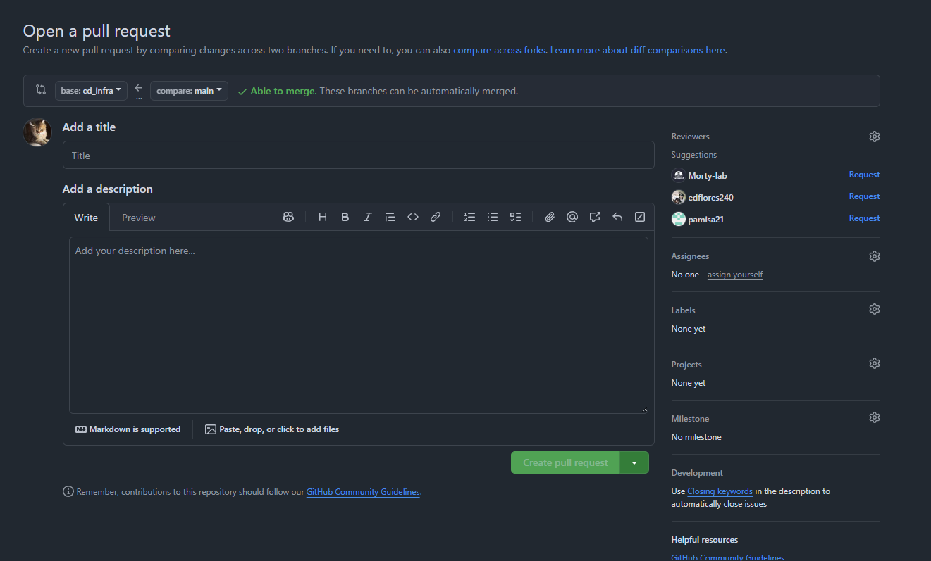 Pull Request Example